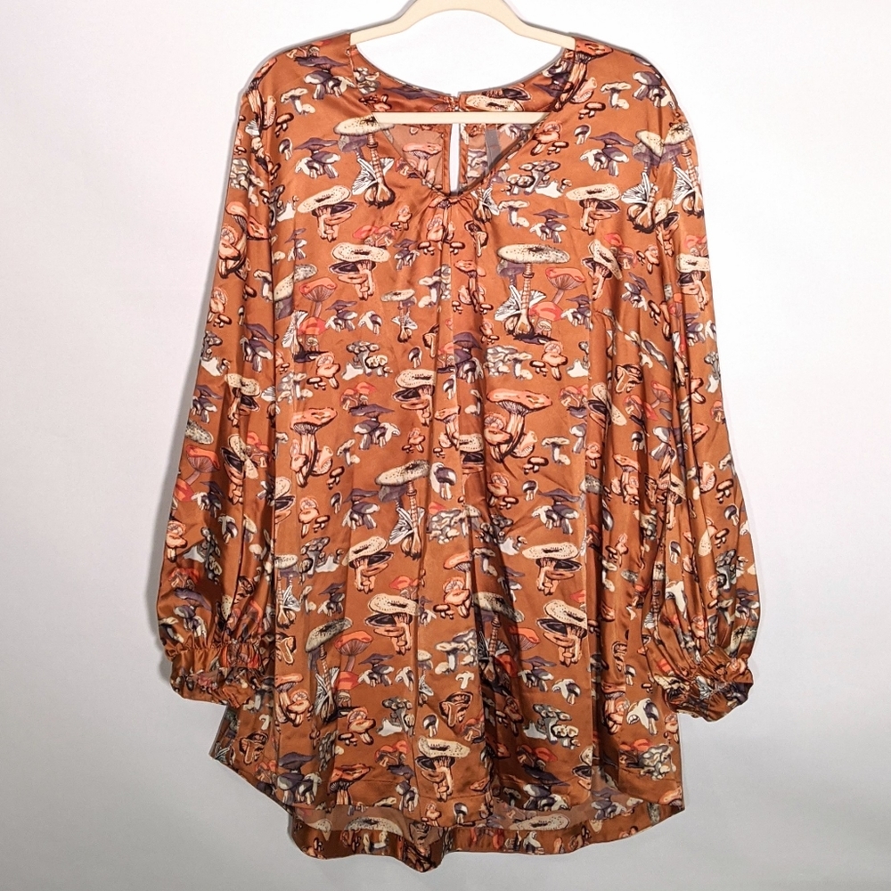 Melissa McCarthy Seven7 silky mushroom tunic 2X